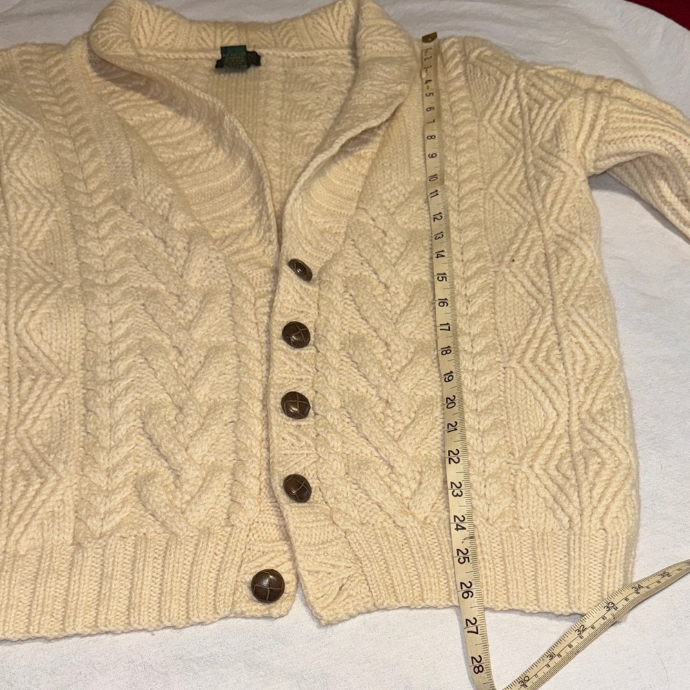 Cozy Cream Cable Knit Cardigan - Picture 7 of 8